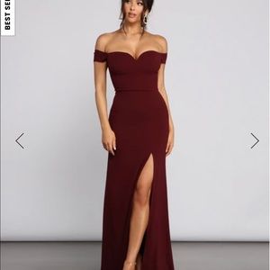 Maroon Formal Dress